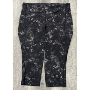 Lululemon‎ Swift Speed High-Rise Crop 21"  Women's Size 16 Gray Tie Dye